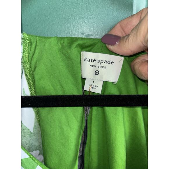 Kate Spade X Target large Classic Rose Poplin Long Sleeve Mini Dress New - Picture 5 of 11